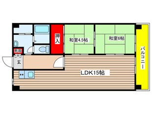 ニューコーポ植田Ⅰの物件間取画像